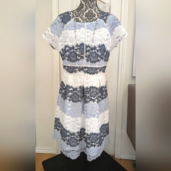 Modern, Ombre, Lace Dress - Picture 5 of 15